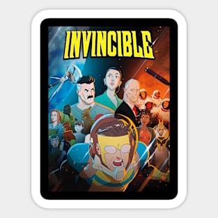 invincible poster Sticker